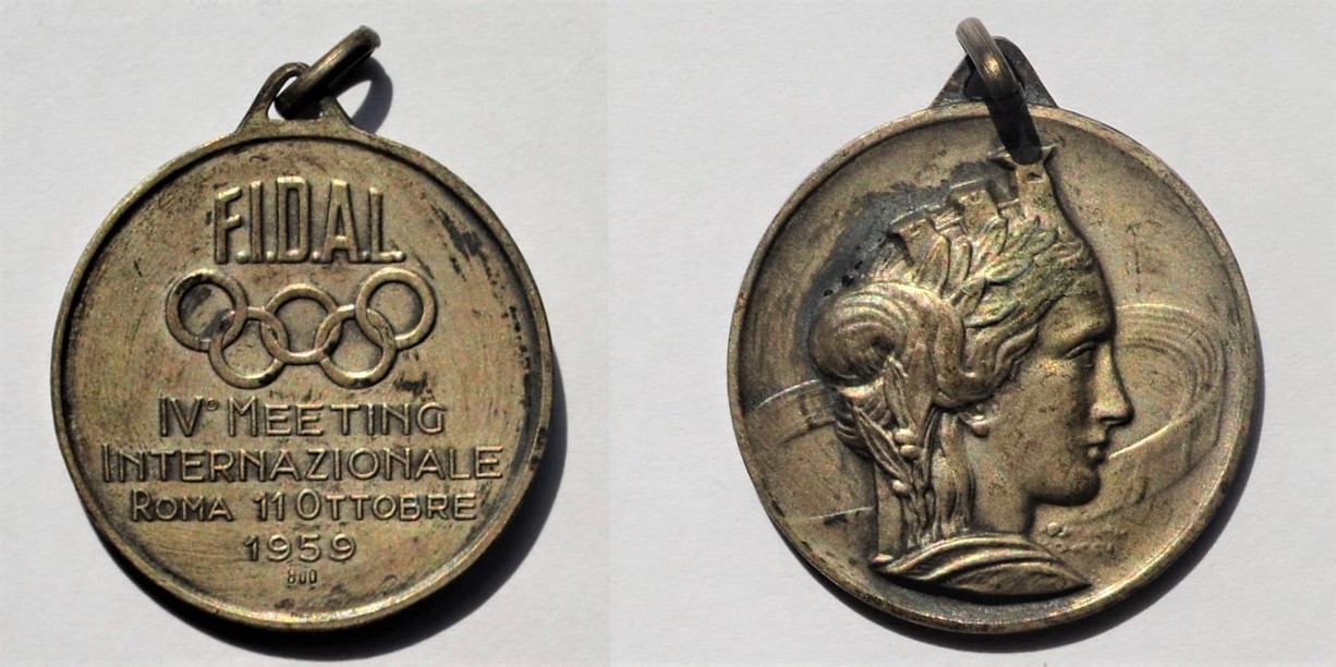 Medal Zbigniewa Orywała: IV Meeting Internazionale Roma 1959 (sygn. MRW-RN/329).